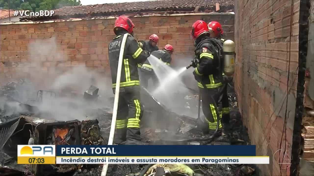 Incêndio destrói restaurante em Paragominas, no PA; VÍDEO