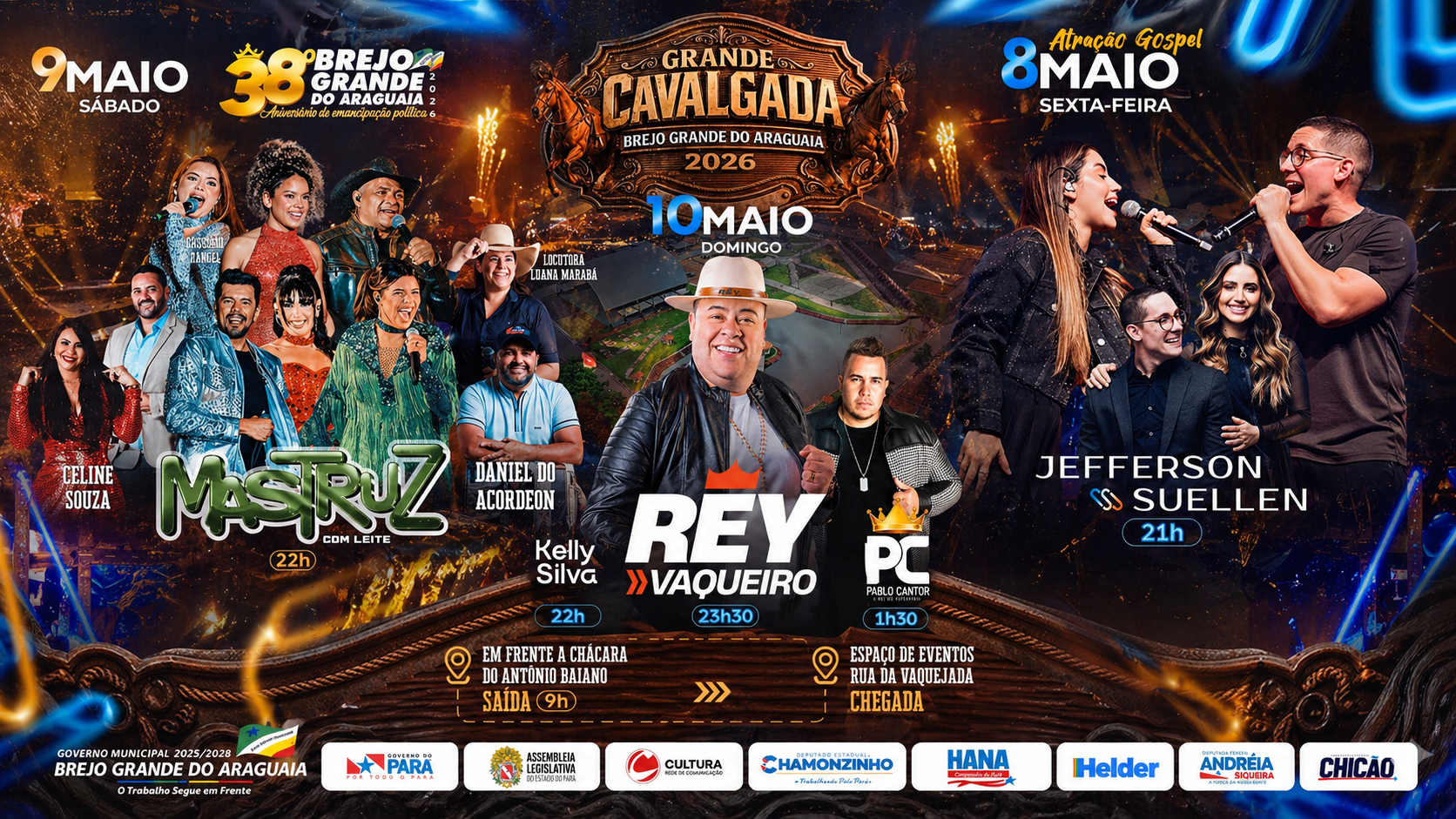 Brejo Grande do Araguaia se prepara para celebrar 38 anos com grande programação