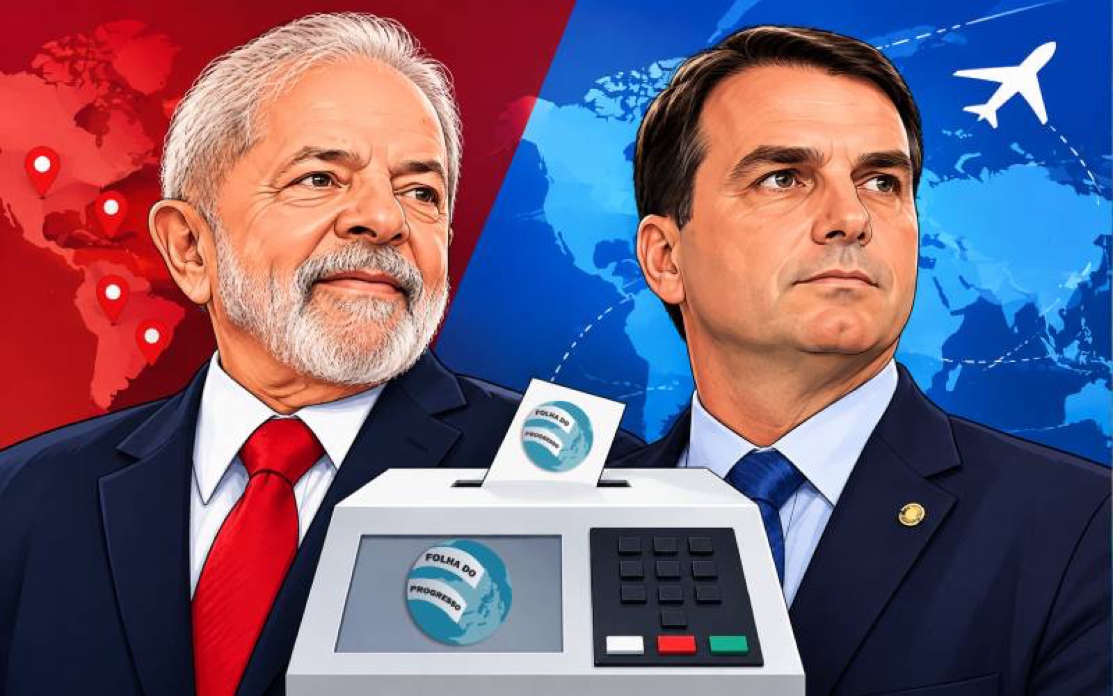 Quaest, 2º turno: Flávio Bolsonaro, 46%; Lula, 44%