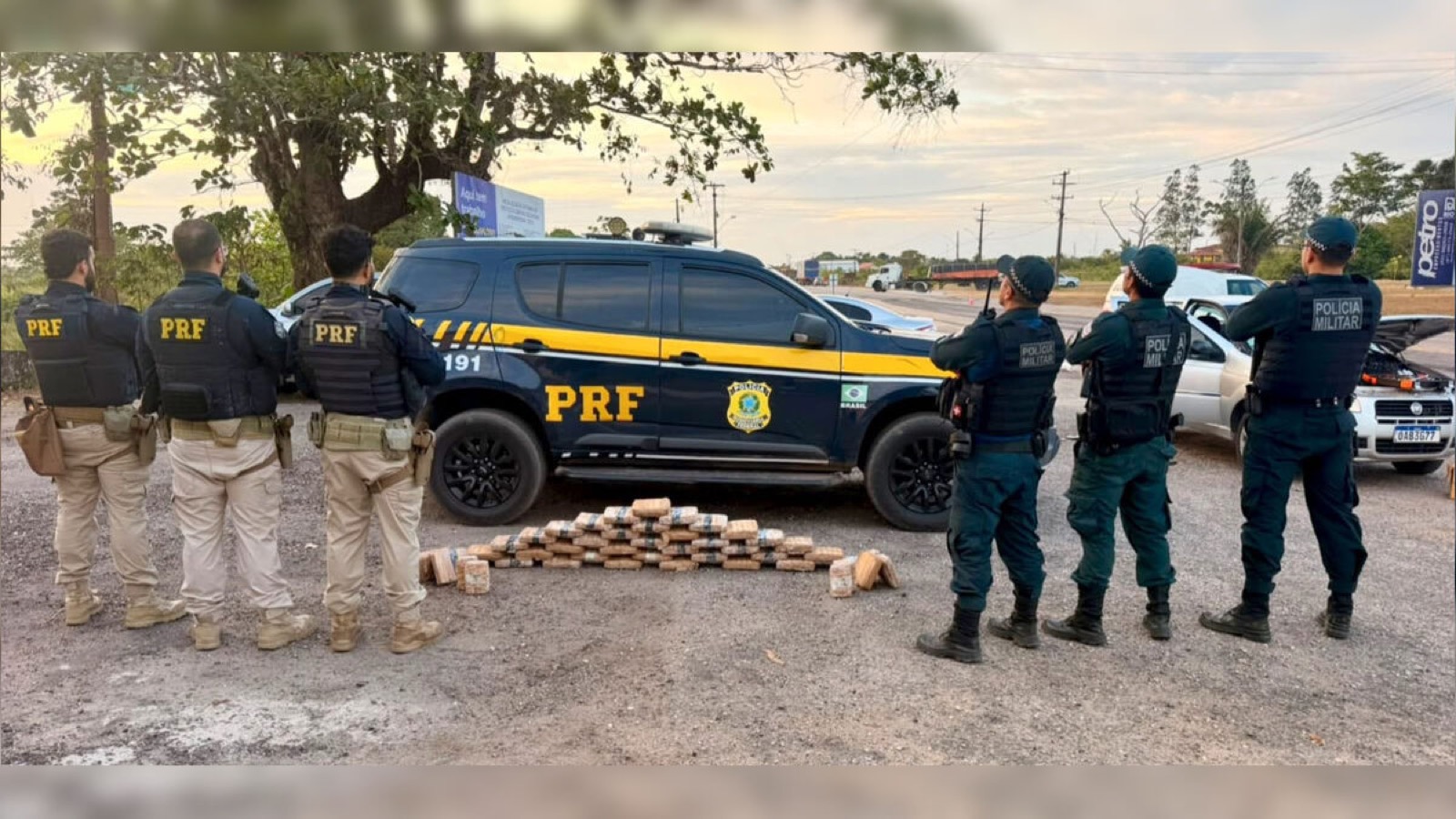 PRF e PM apreendem 44 tabletes de drogas em Capanema, no Pará