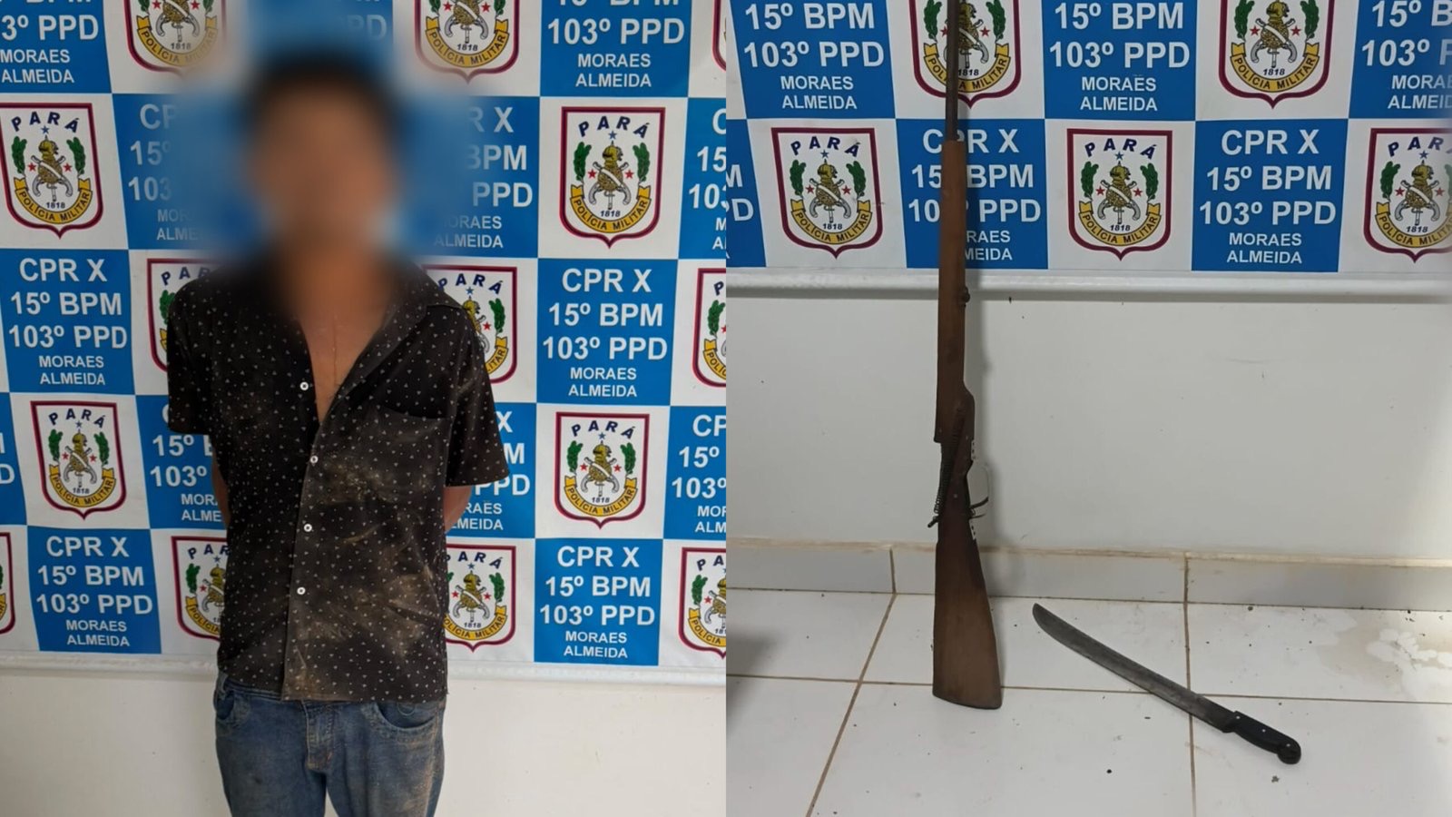 Homem é detido suspeito de ameaçar de morte companheira e enteada em Moraes Almeida