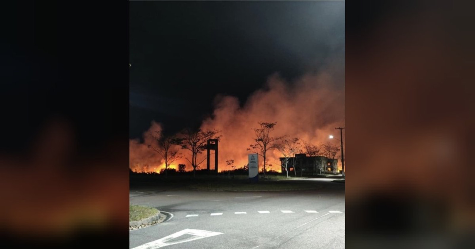 Incêndio atinge área próxima à UFPA de Castanhal e fumaça se espalha pela região