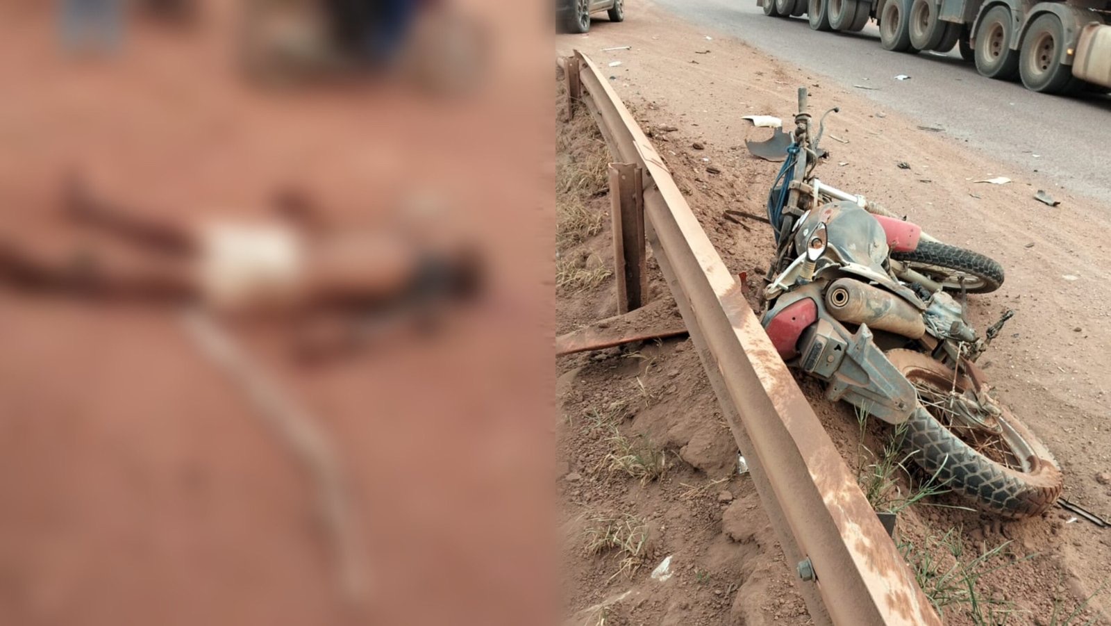 Carro e motocicleta se envolvem em acidente e deixam feridos no distrito de Miritituba, em Itaituba