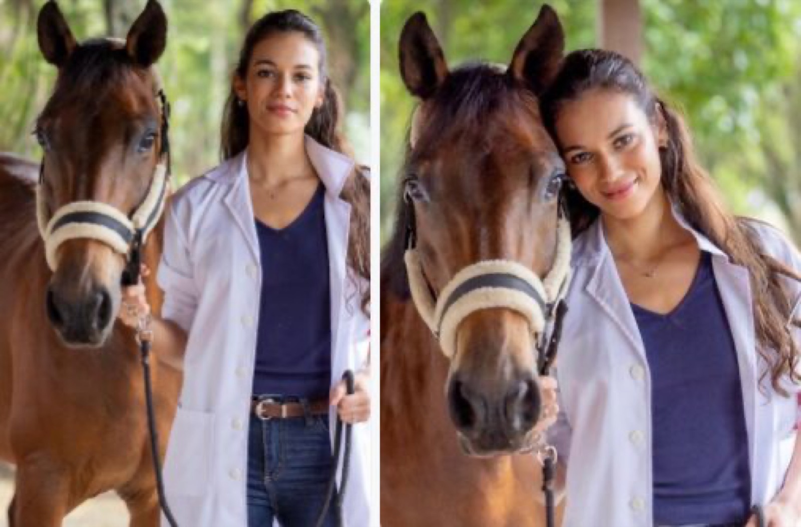 Alane Dias aparece caracterizada como veterinária em sua estreia em novela da Globo